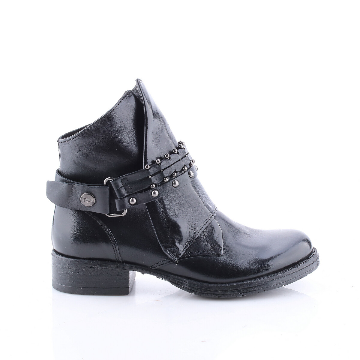 Image of Norton Leather Western Ankle Boots