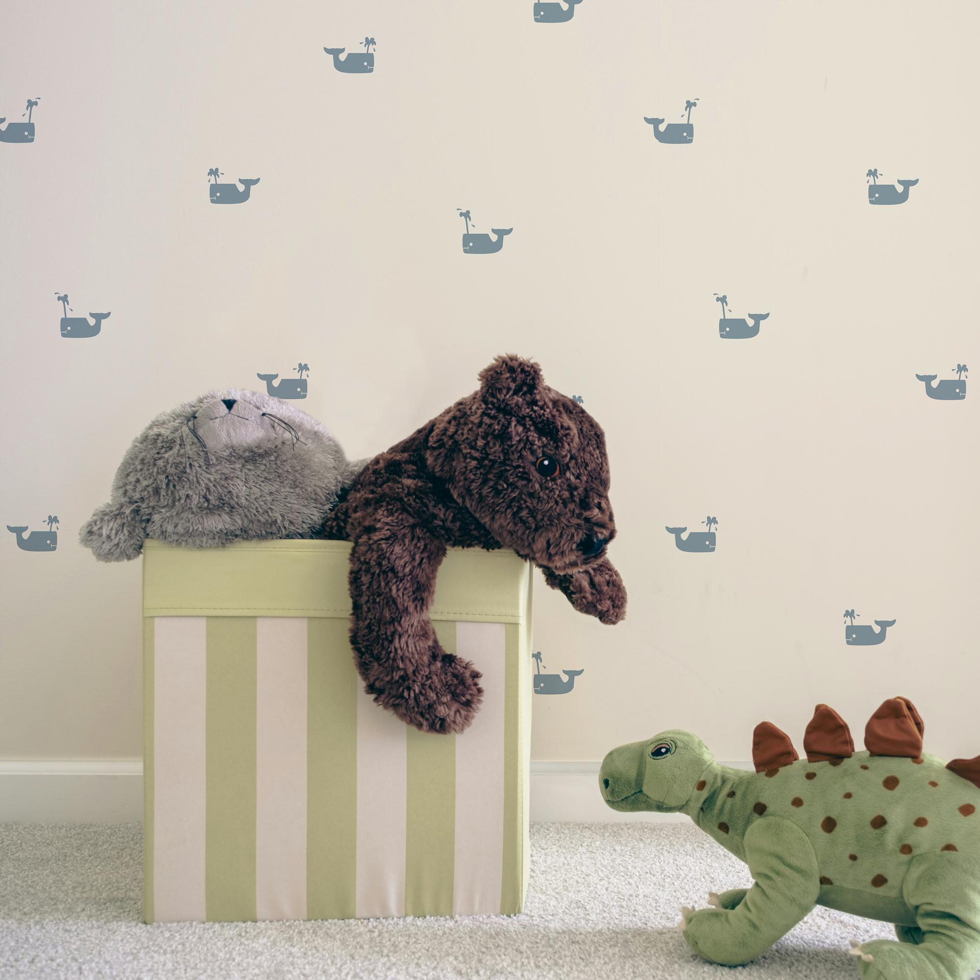 Papier peint bébé baleine clair, SUPERFRESCO EASY