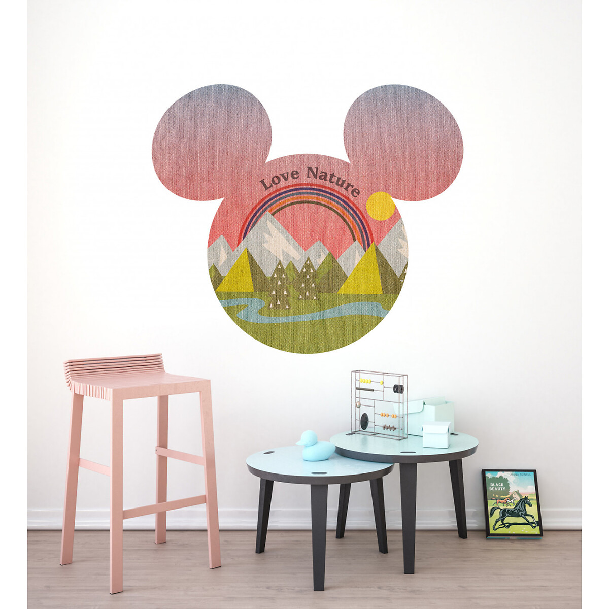 Papel de parede DOT, Mickey Head Summer Hike, da Interelife, INTERELIFE