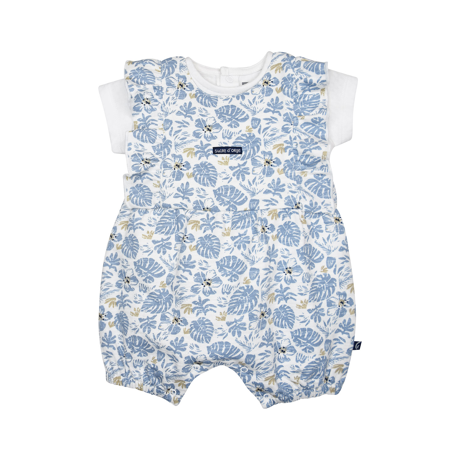 Tshirt salopette nancy maille court naissance, SUCRE D'ORGE