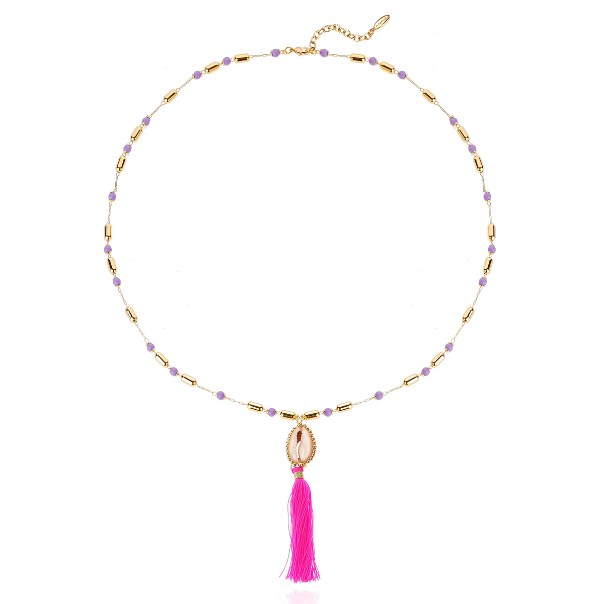 Collier avec perles et pendentif avec pompon TAMARA, HIPANEMA