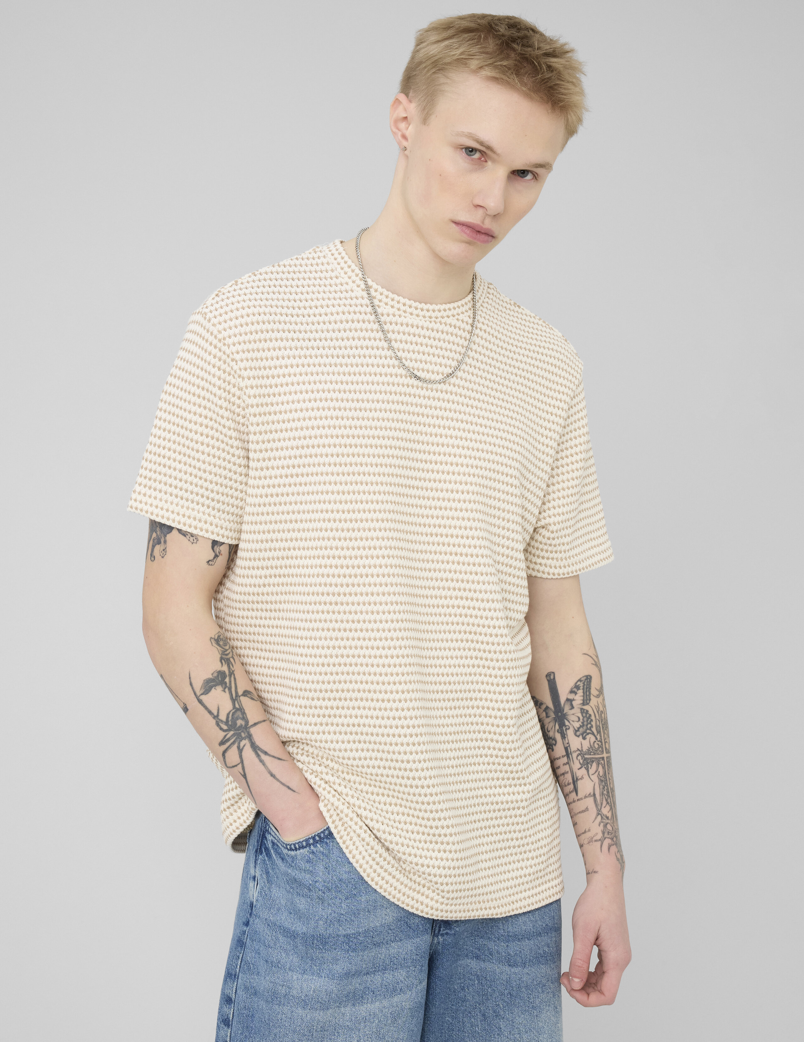T-shirt rayures tricot, BZB
