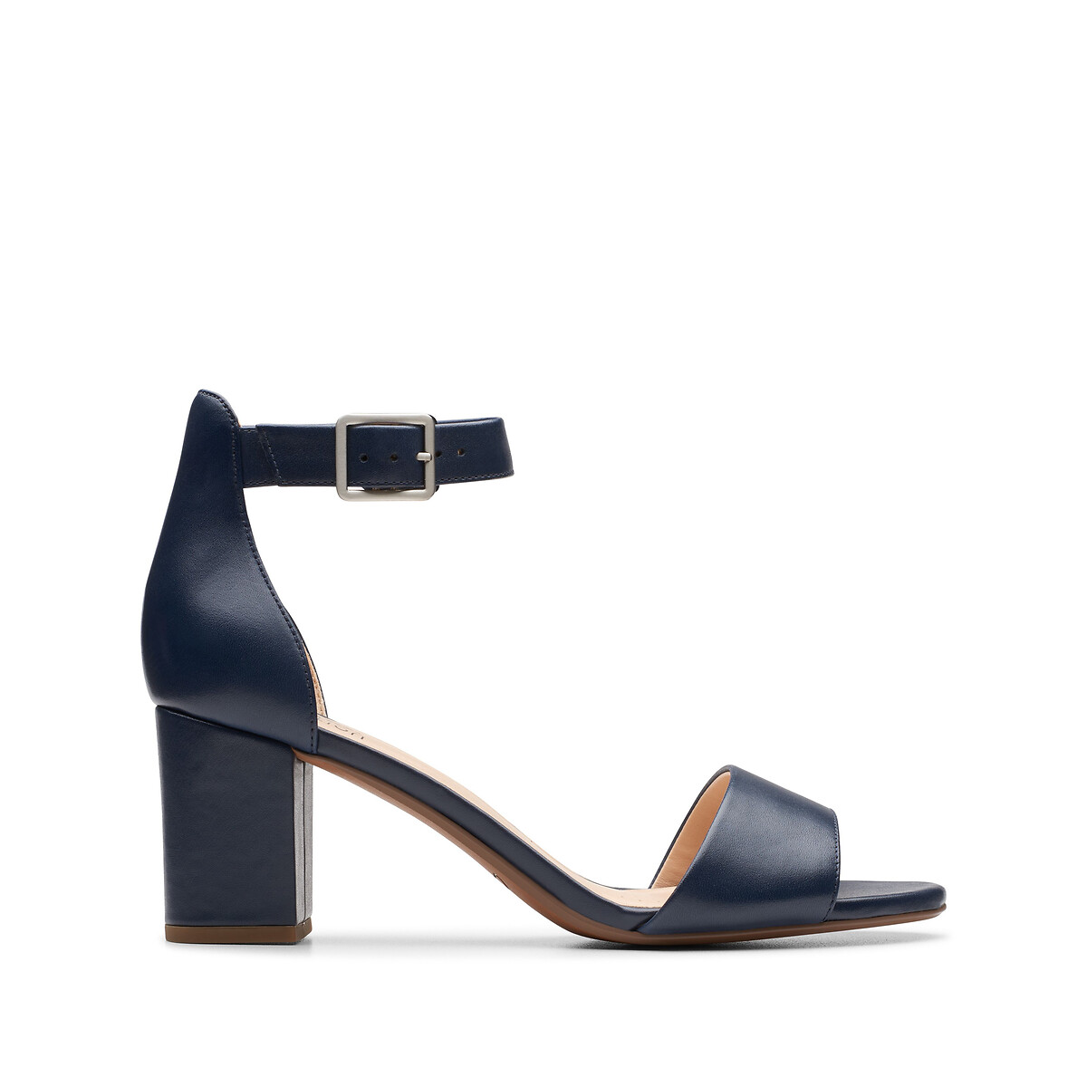 Clarks navy best sale blue heels