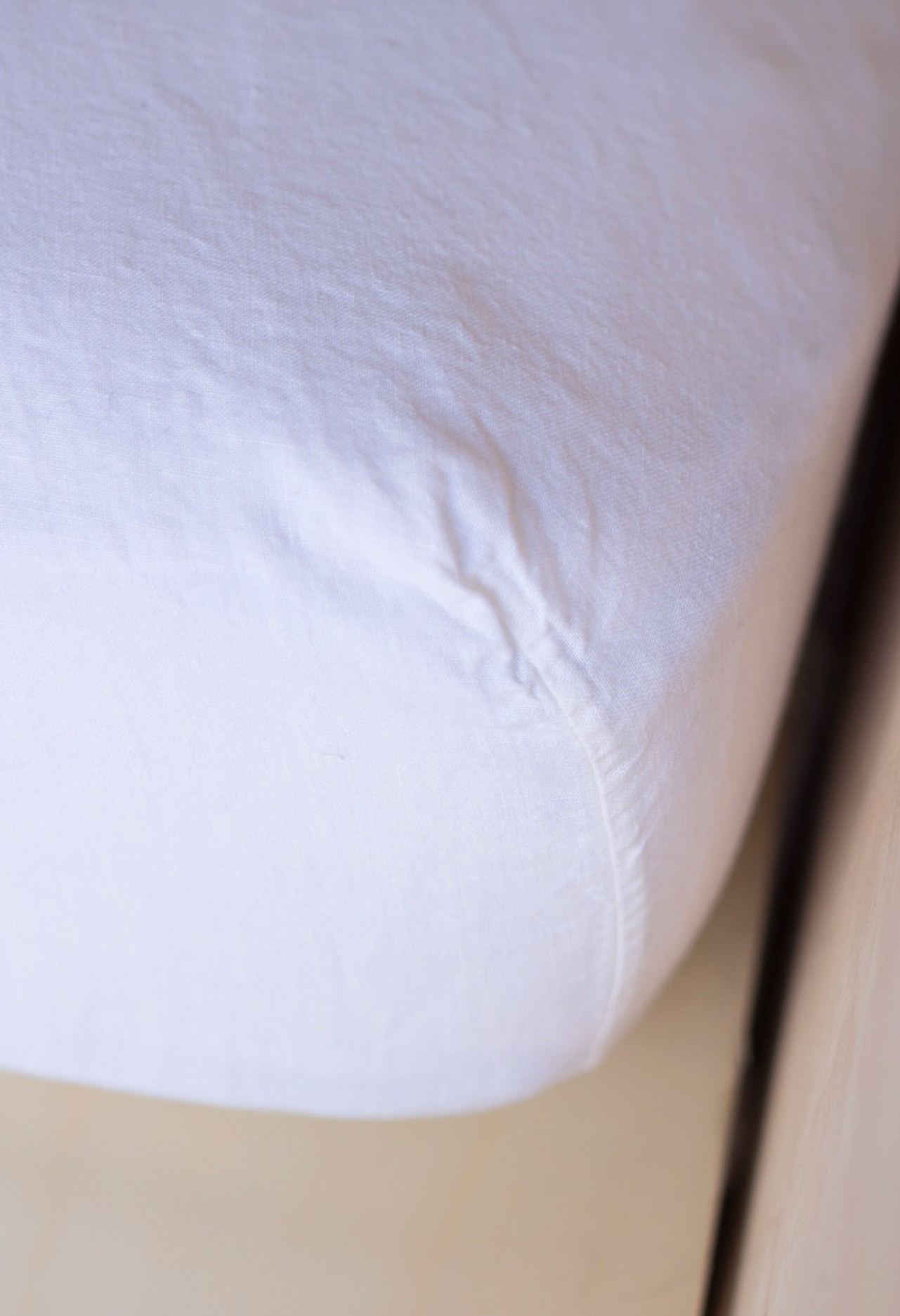 Drap-housse en lin lavé uni, Les Essentiels, GABRIELLE PARIS