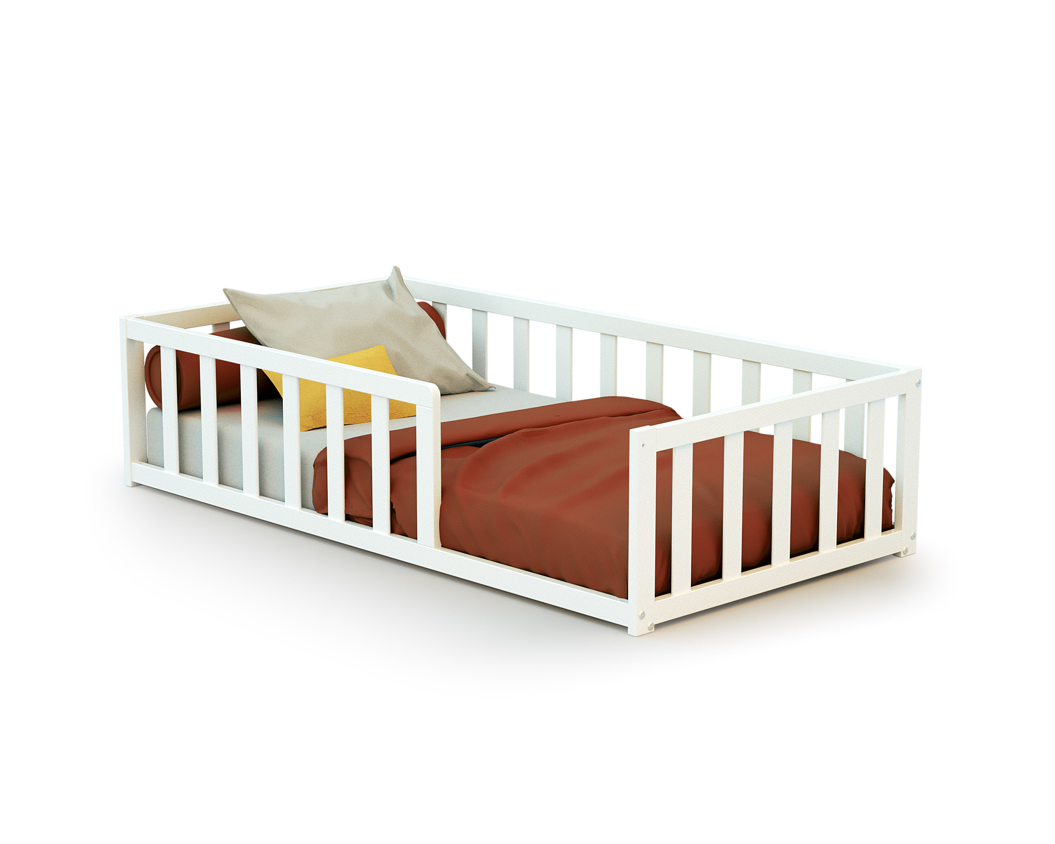 Lit enfant au sol en bois, WEBABY