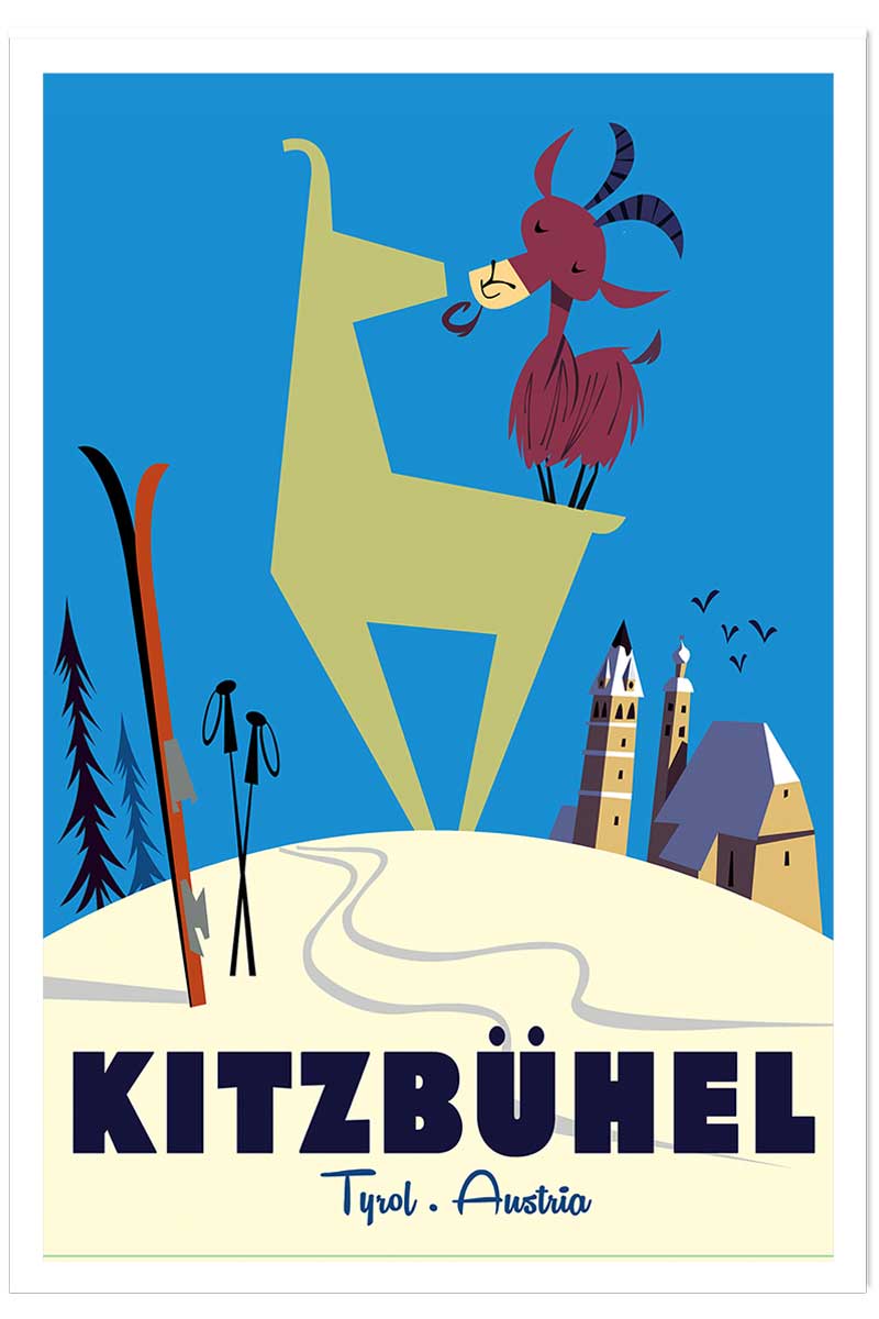 Poster de bisous de kitzbuhl, HEXOA