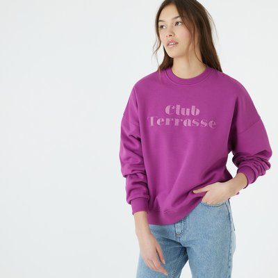 Sweater met geborduurde tekst LA REDOUTE COLLECTIONS
