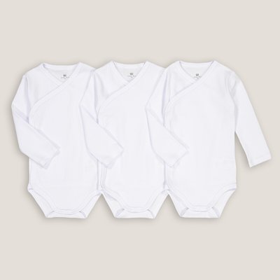 Pack of 3 Newborn Bodysuits in Organic Cotton LA REDOUTE COLLECTIONS