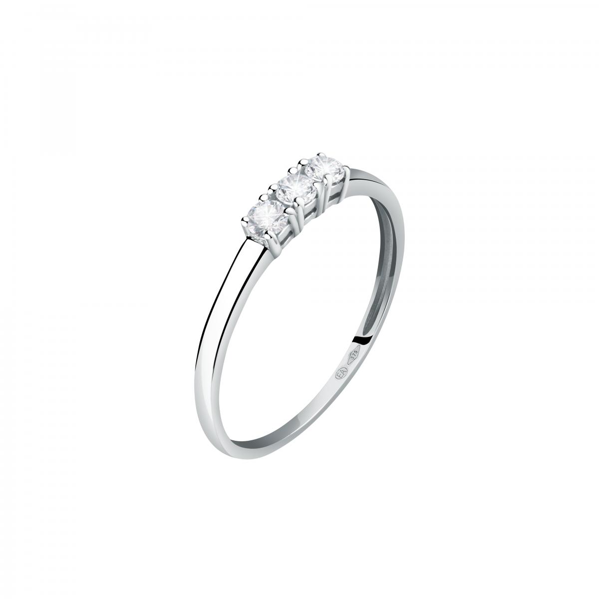 Bague en or blanc 375 B-CLASSIC, BLUESPIRIT