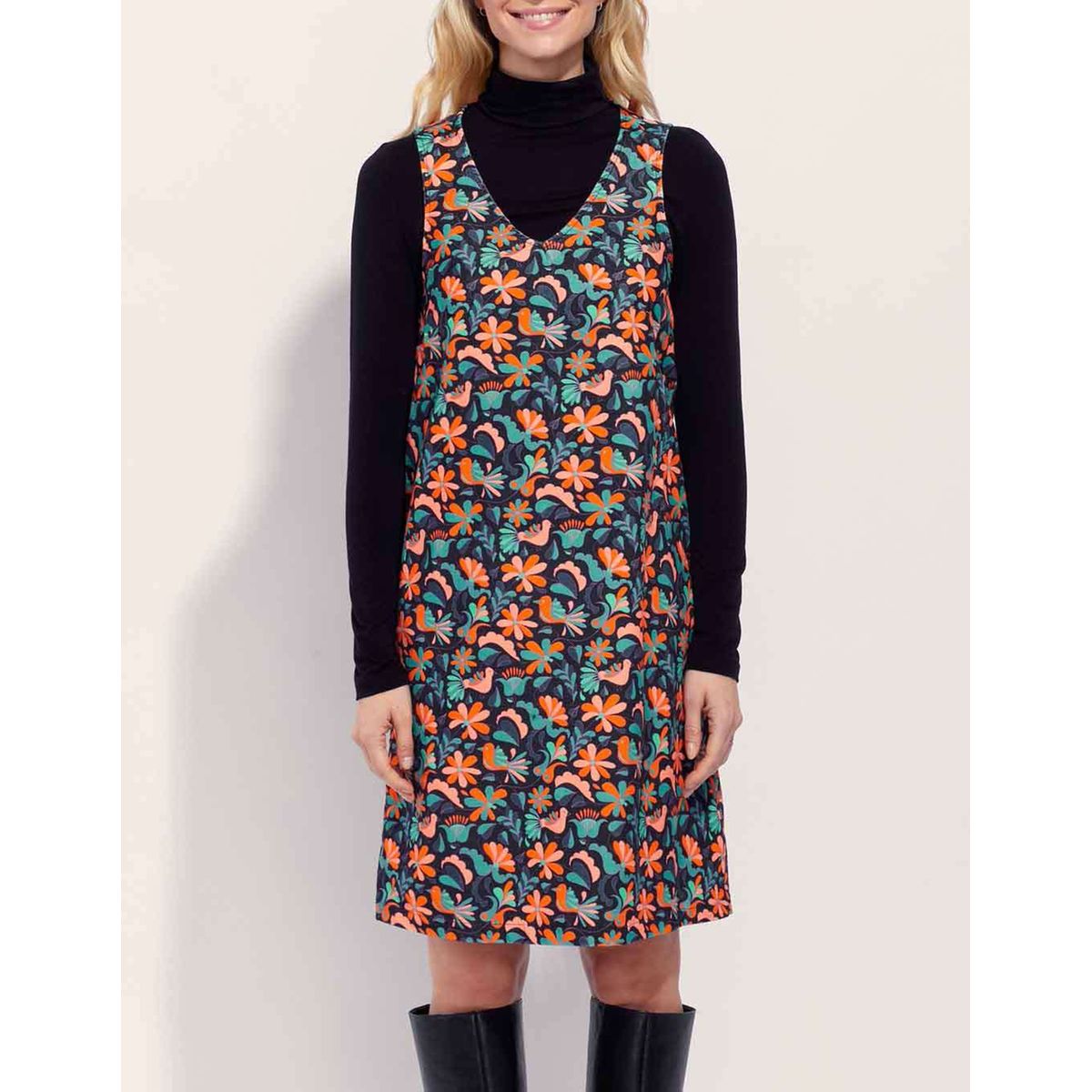 Robe chasuble imprim e en velours masa La Fianc e La Redoute