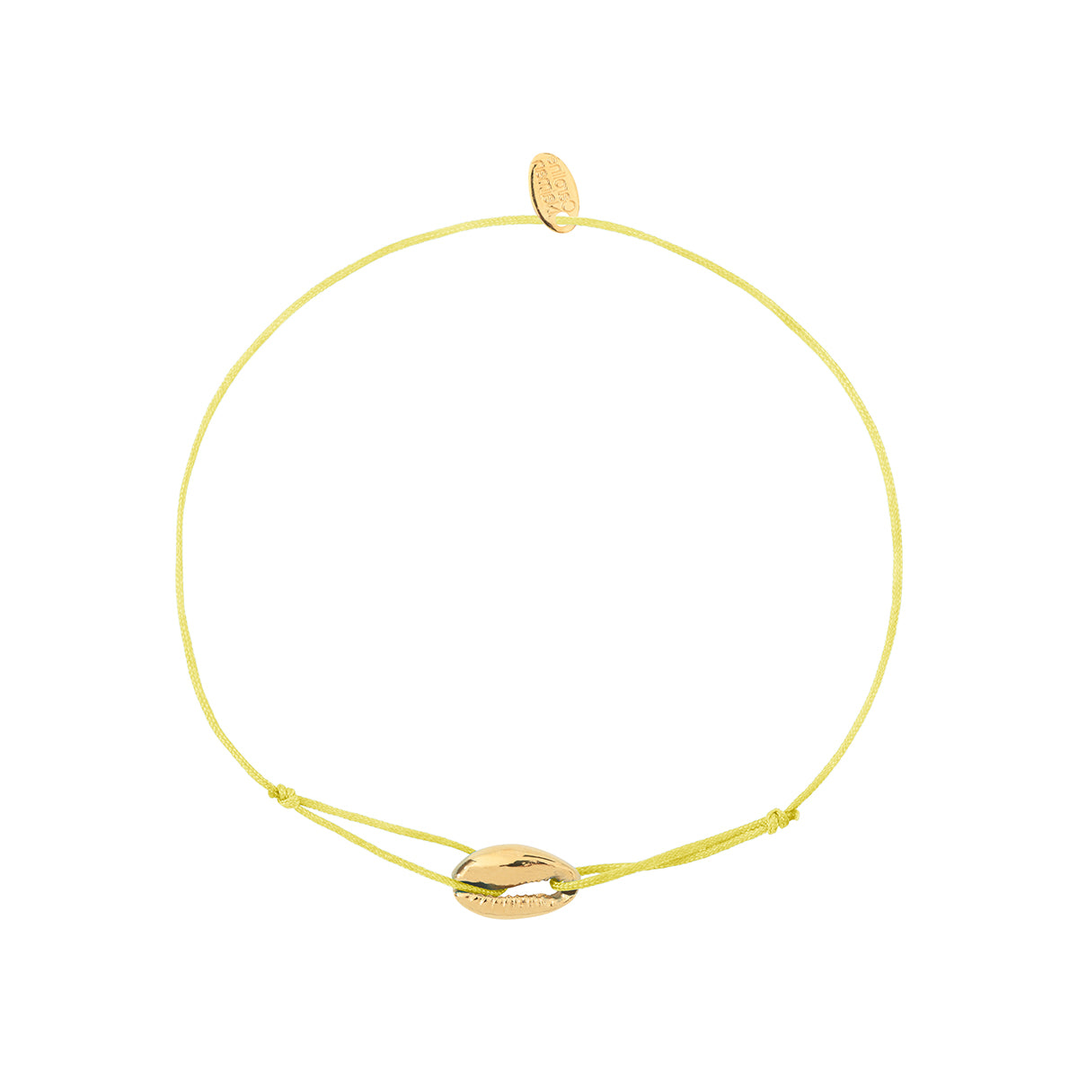 Bracelet cordon mini cauri mimosa, CAROLINE NAJMAN