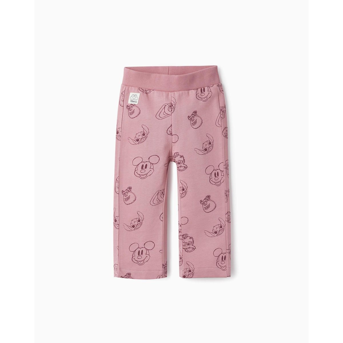 Pyjama en coton avec volants pour bébé fille 'minnie' manches courtes  minnie rose clair Zippy