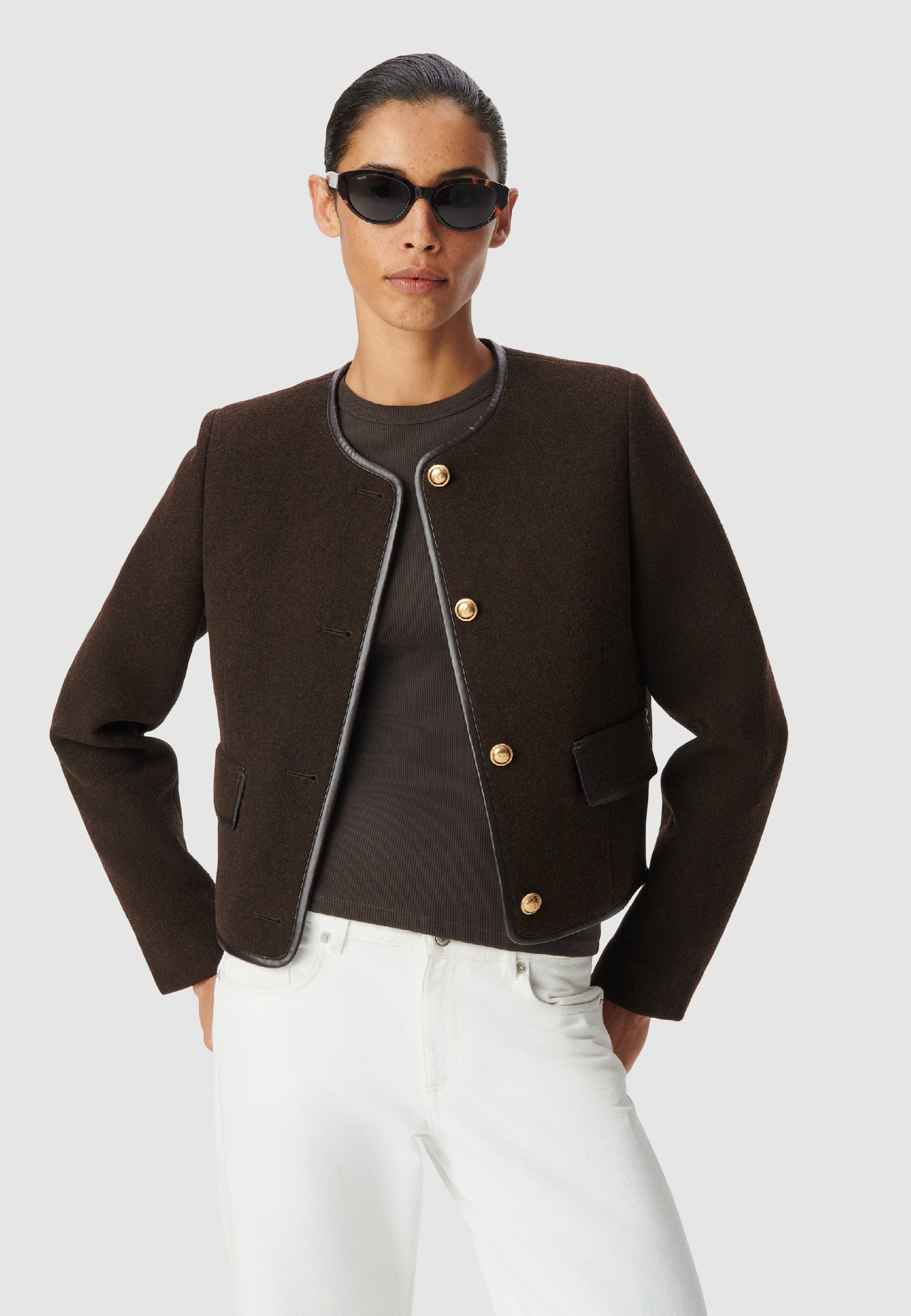 Veste lainage boutons militaires, IKKS