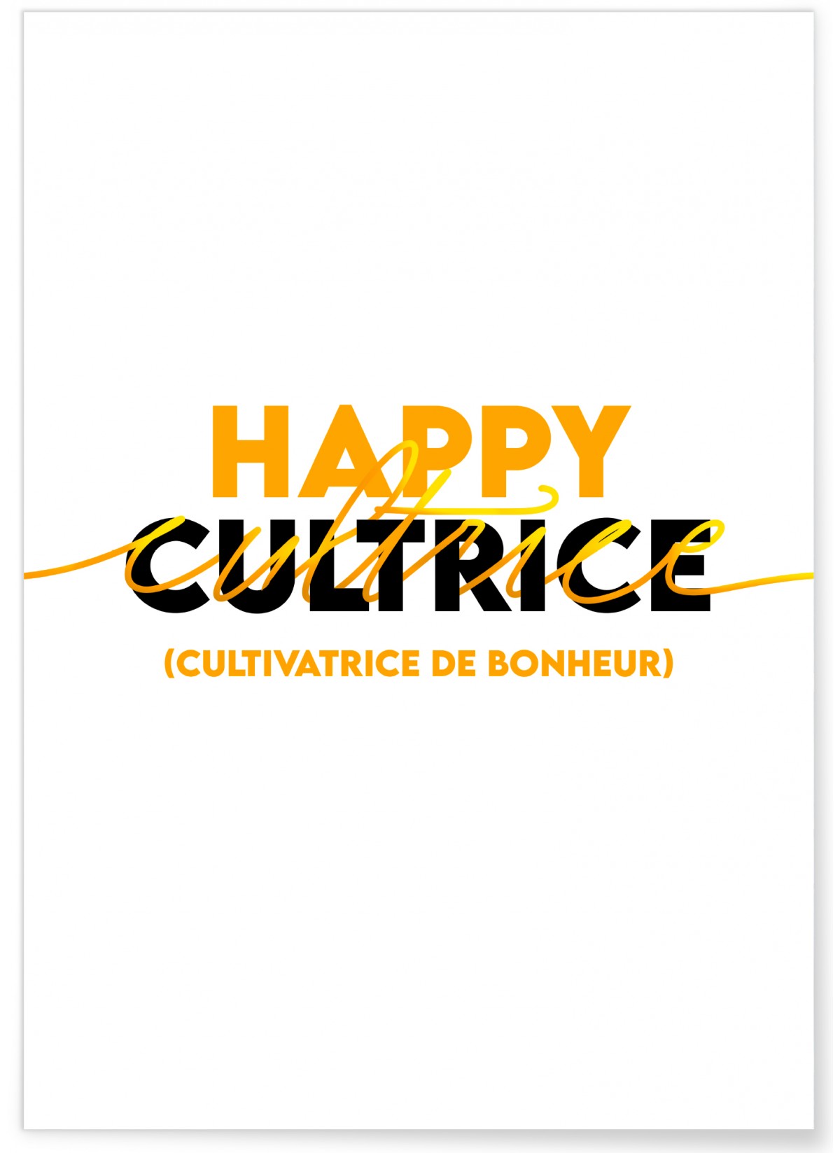 Affiche Happy cultrice, L'AFFICHERIE