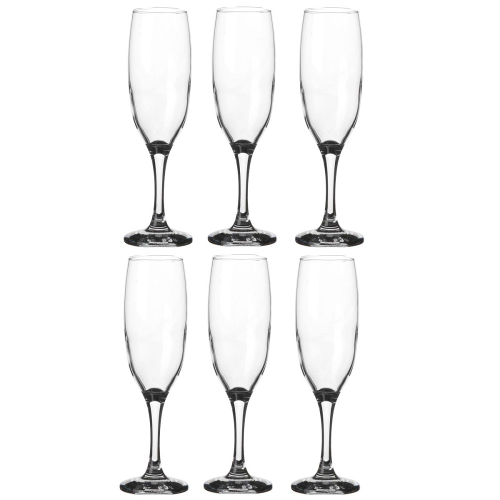 Lot de 6 flutes à champagne 22cl EMPIRE, DECORATIE