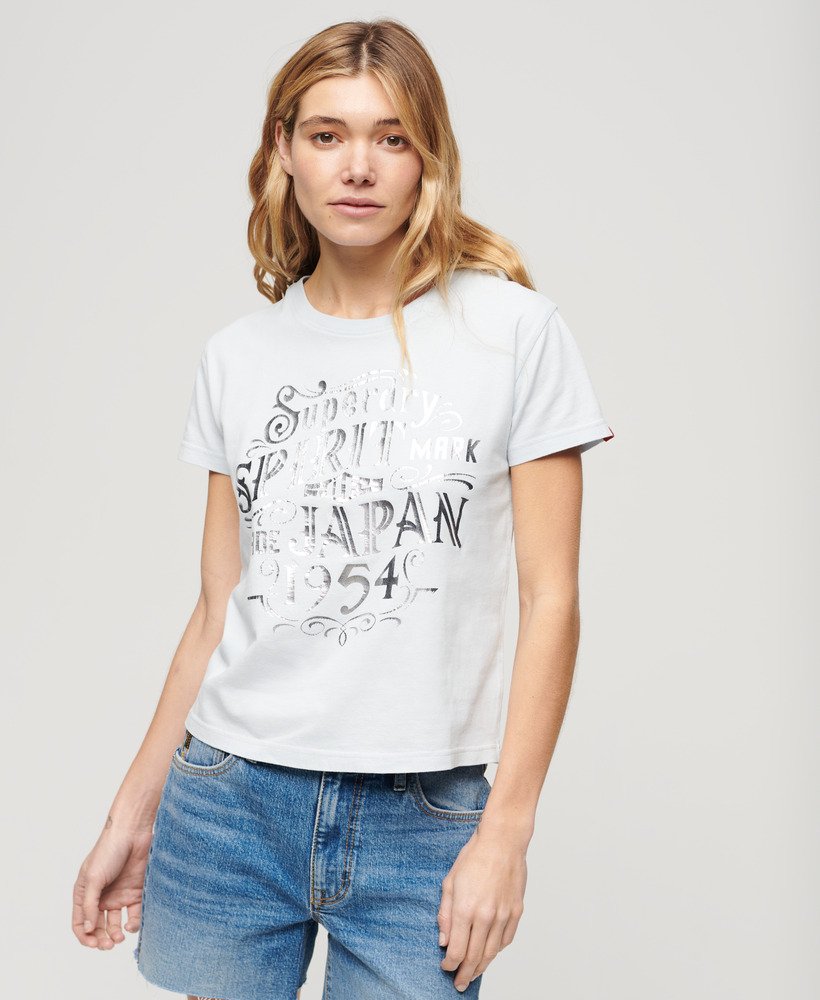 T-shirt ajusté métallisé Workwear, SUPERDRY