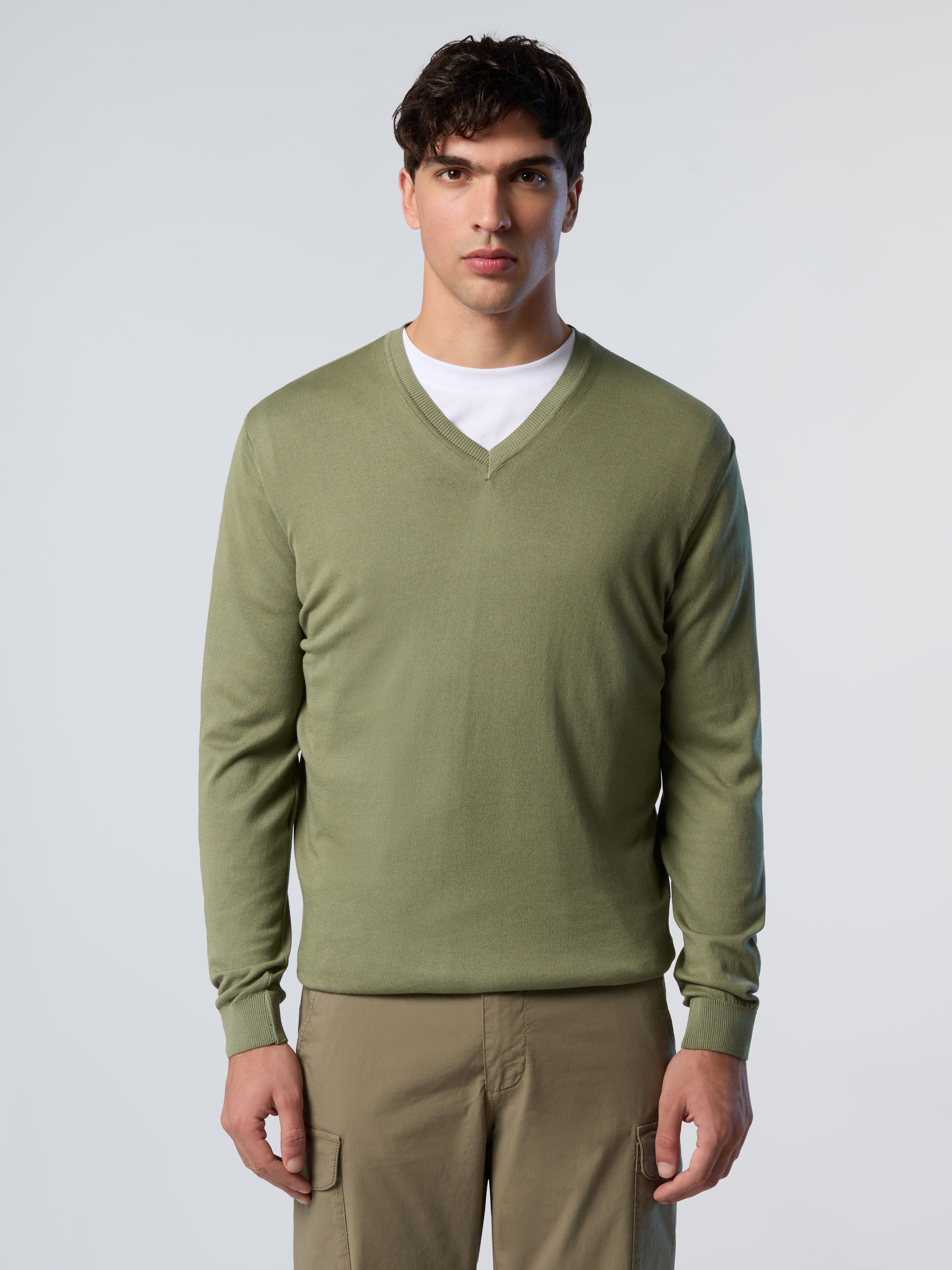 Pull col V avec étiquette logo, NORTH SAILS