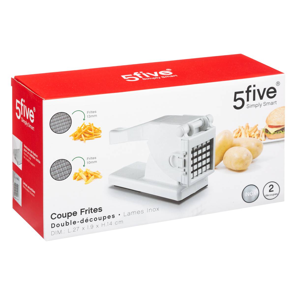 Corbeille 5 Five Simply Smart 60 L – Rotin Blanc, Design épuré, Pour Rangement Déco, Intérieur