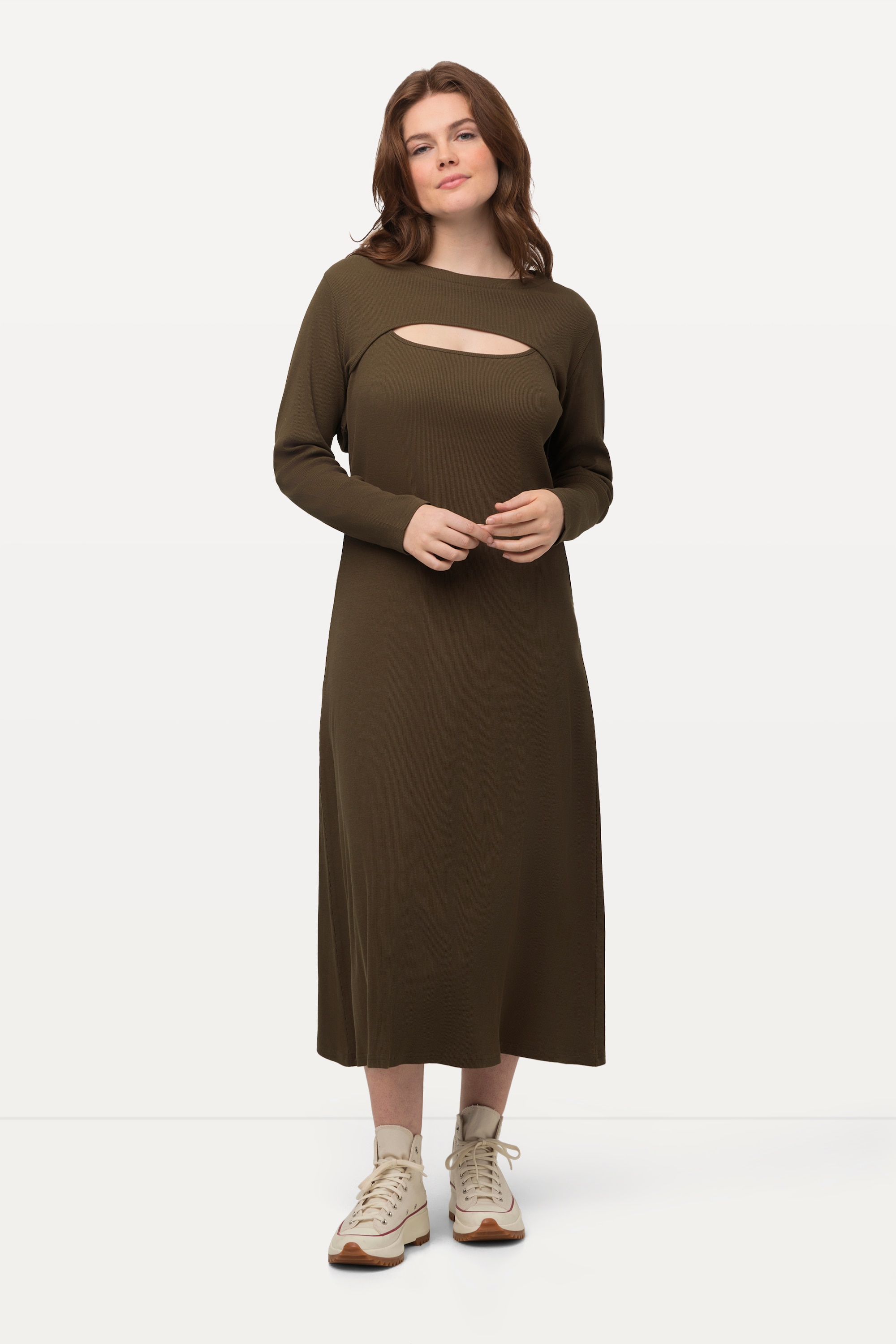 Robe midi dans un esprit boléro à encolure, ULLA POPKEN