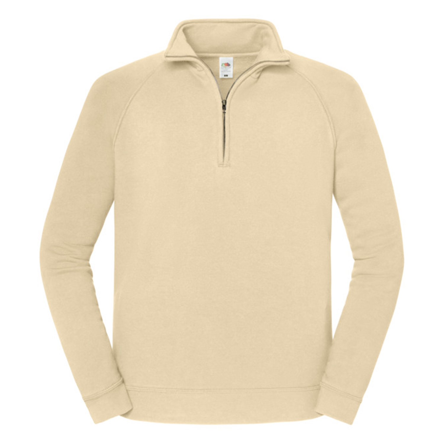 Sweat uni à col montant zippé ICONIC PREMIUM, FRUIT OF THE LOOM