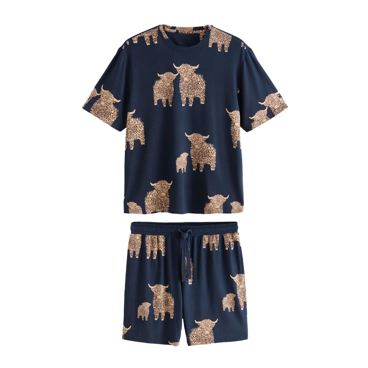 Pyjama manches courtes vache des highlands, NEXT