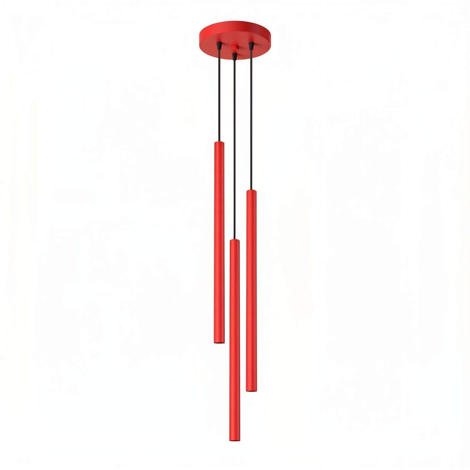 Suspension Acier Rouge G9 3 PASTELO, EDEN