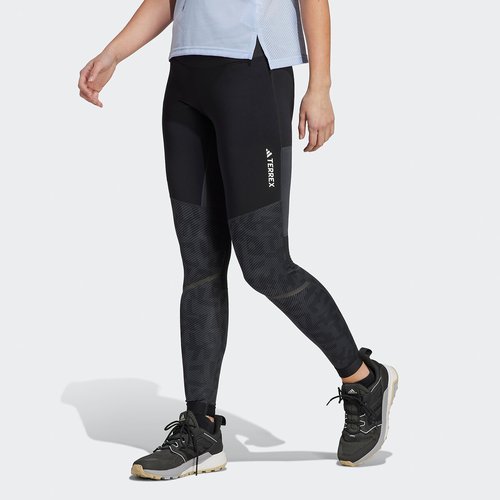 Terrex agravic trail running leggings, black, Adidas Performance