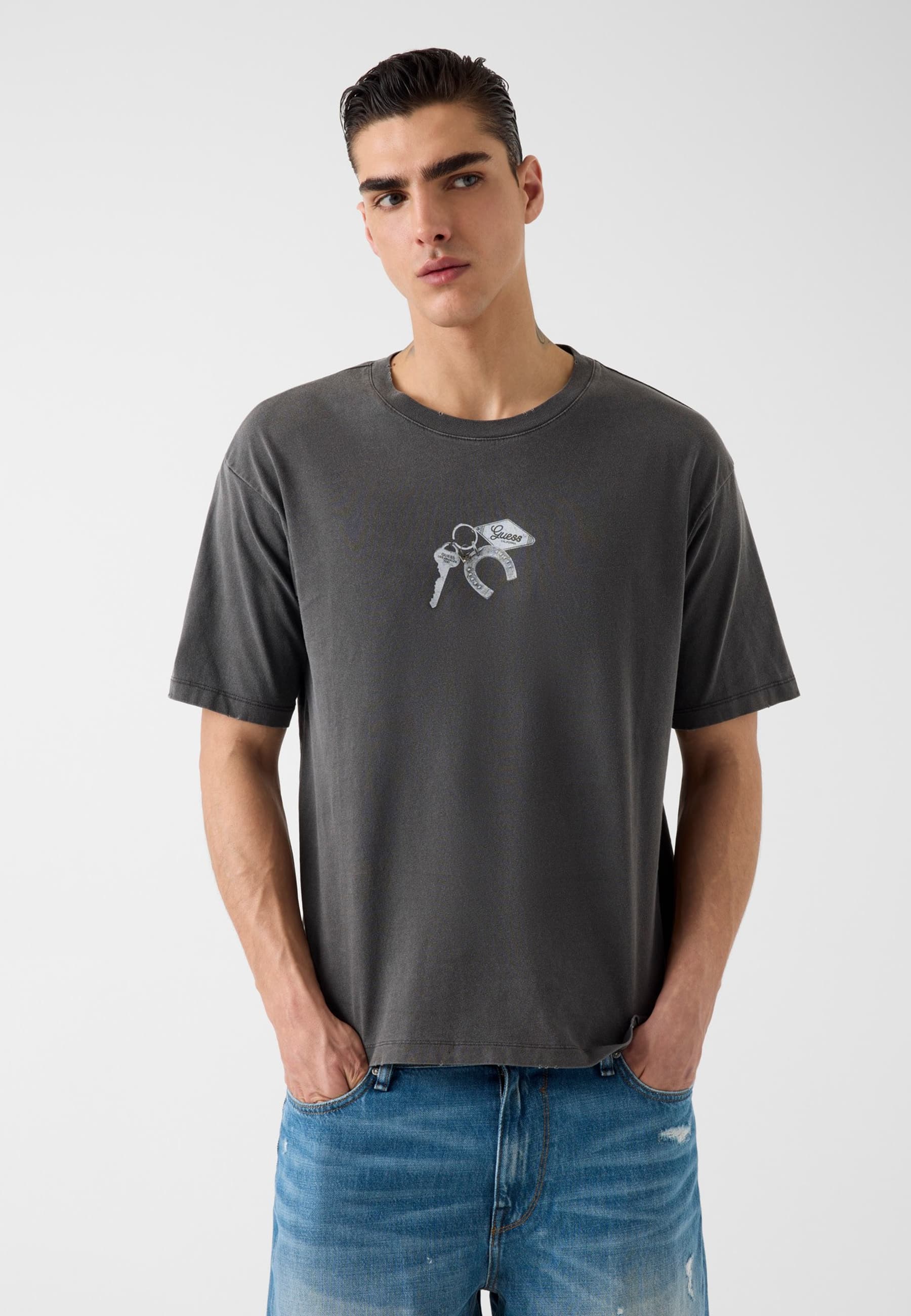 T-Shirt Avec Logo Imprimé, GUESS