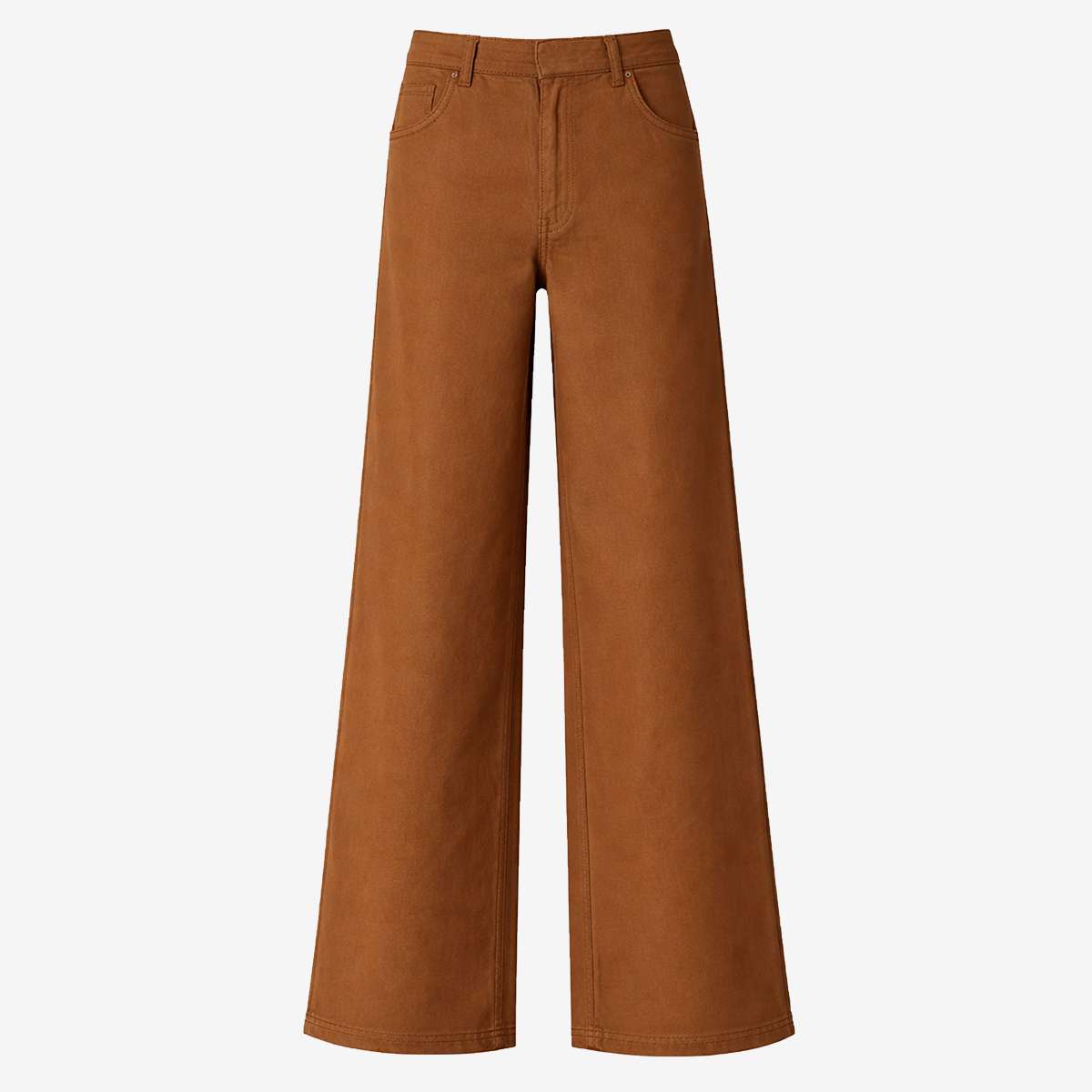 Pantalon large taille haute en coton NELSY, BENSIMON