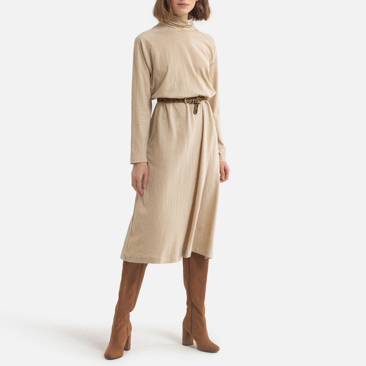 Fakobay cotton maxi dress with long sleeves American Vintage | La Redoute