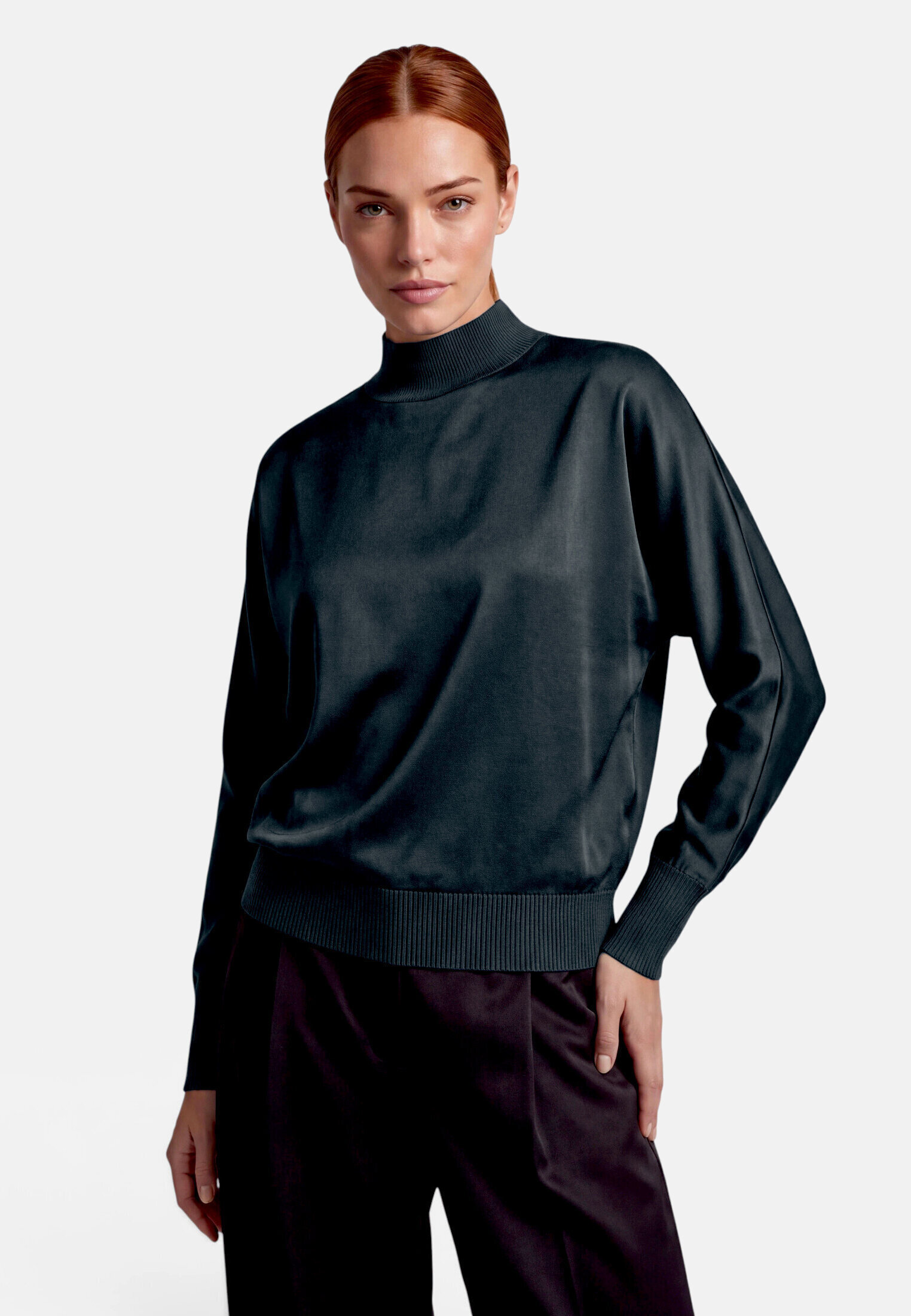 Pull-over en maille à manches chauve-souris, ZERO