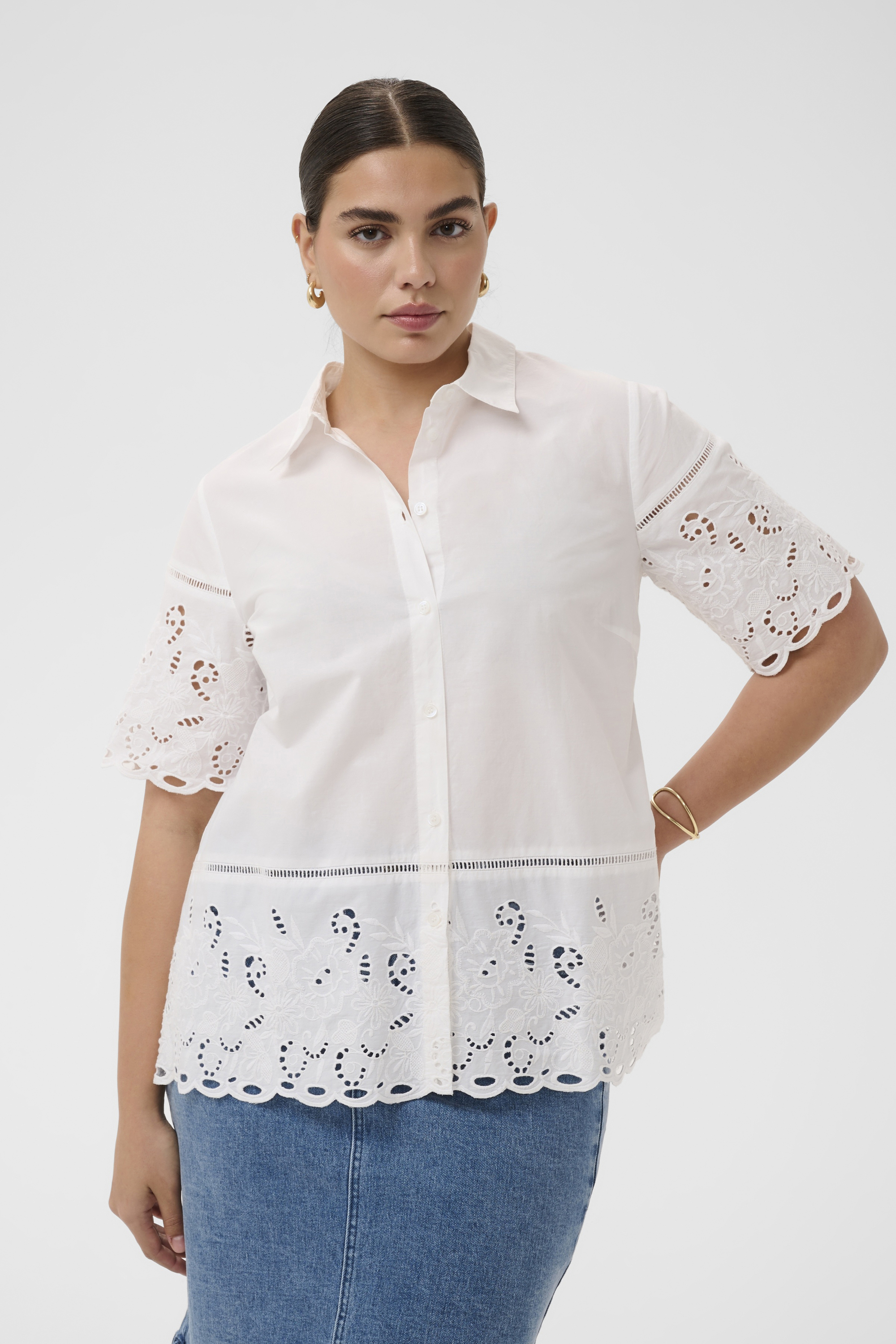 Chemise à manches courtes, KAFFE CURVE