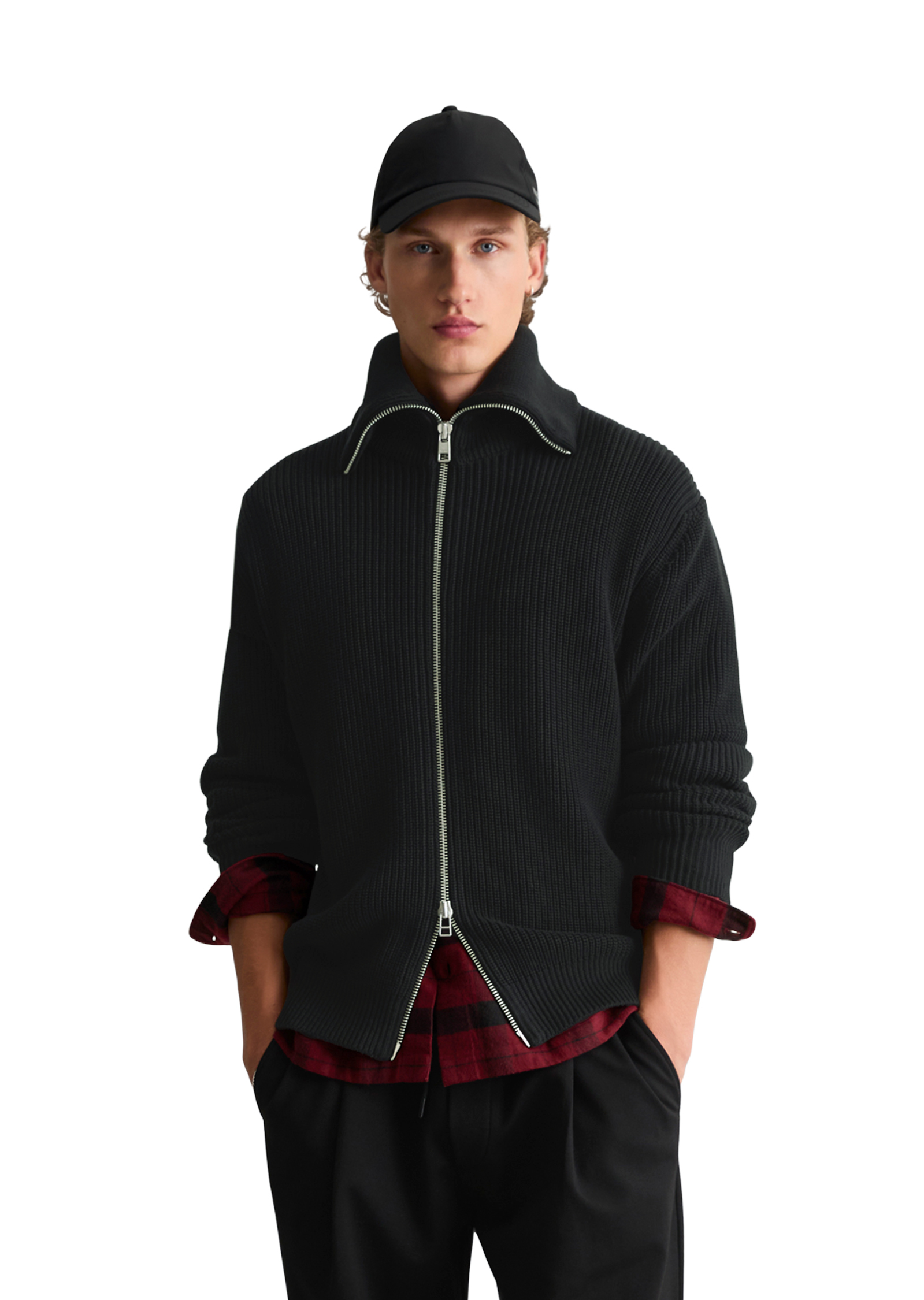 Cardigan coupe classique à col en coton bio tout doux, MARC O’POLO DENIM