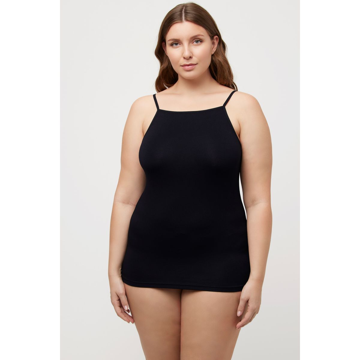 Maillot de corps d collet haut noir Ulla Popken La Redoute