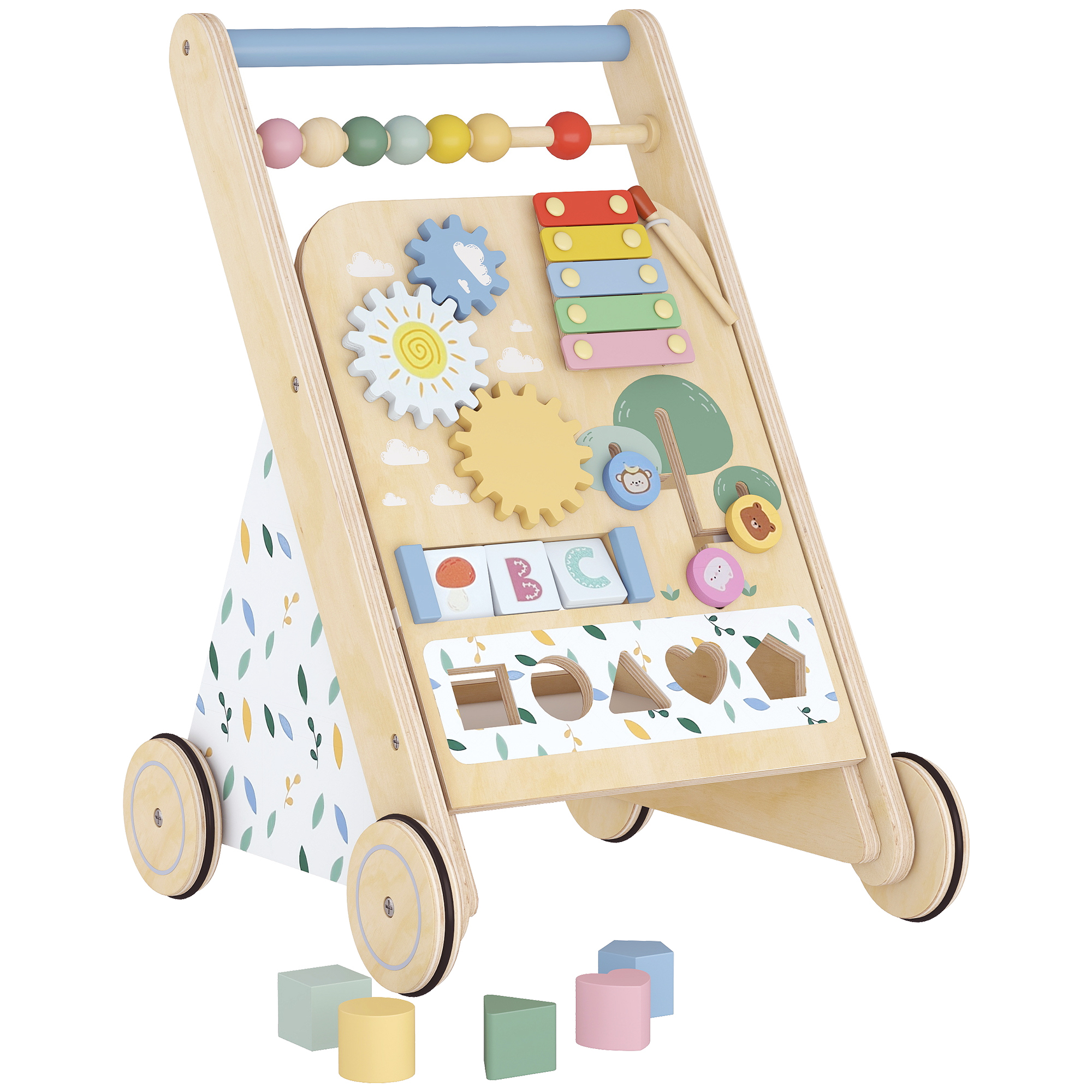 Trotteur pour bébé Panneau multicouche Bois, AIYAPLAY