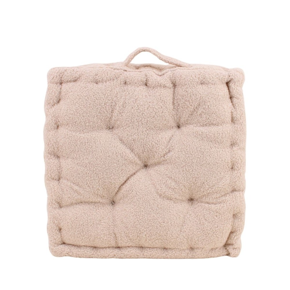 Coussin de sol tissu bouclette 40x40cm, ORNAMI