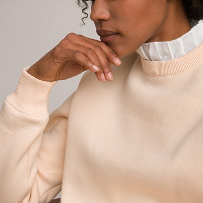 Sweater 2 in 1, met volantkraag LA REDOUTE COLLECTIONS