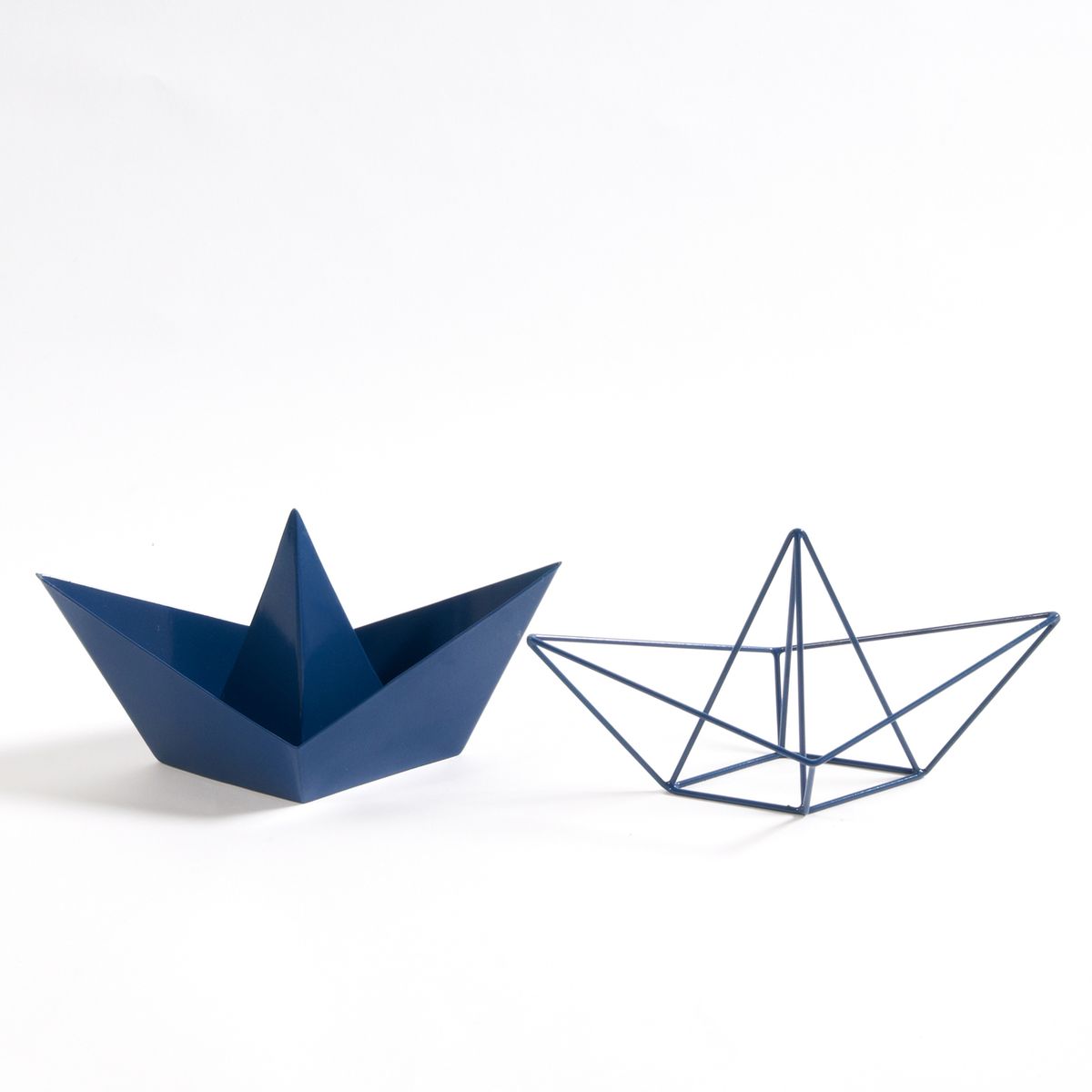 Lot de 2 bateaux origami métal, Gayoma