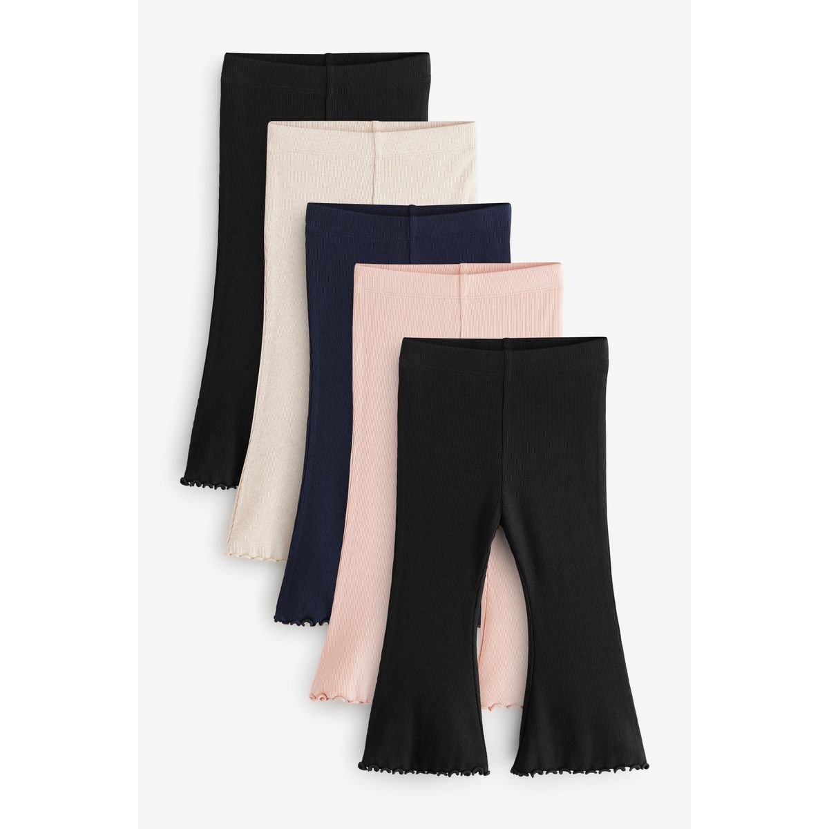 Legging côtelés évasés, lot de 5, NEXT