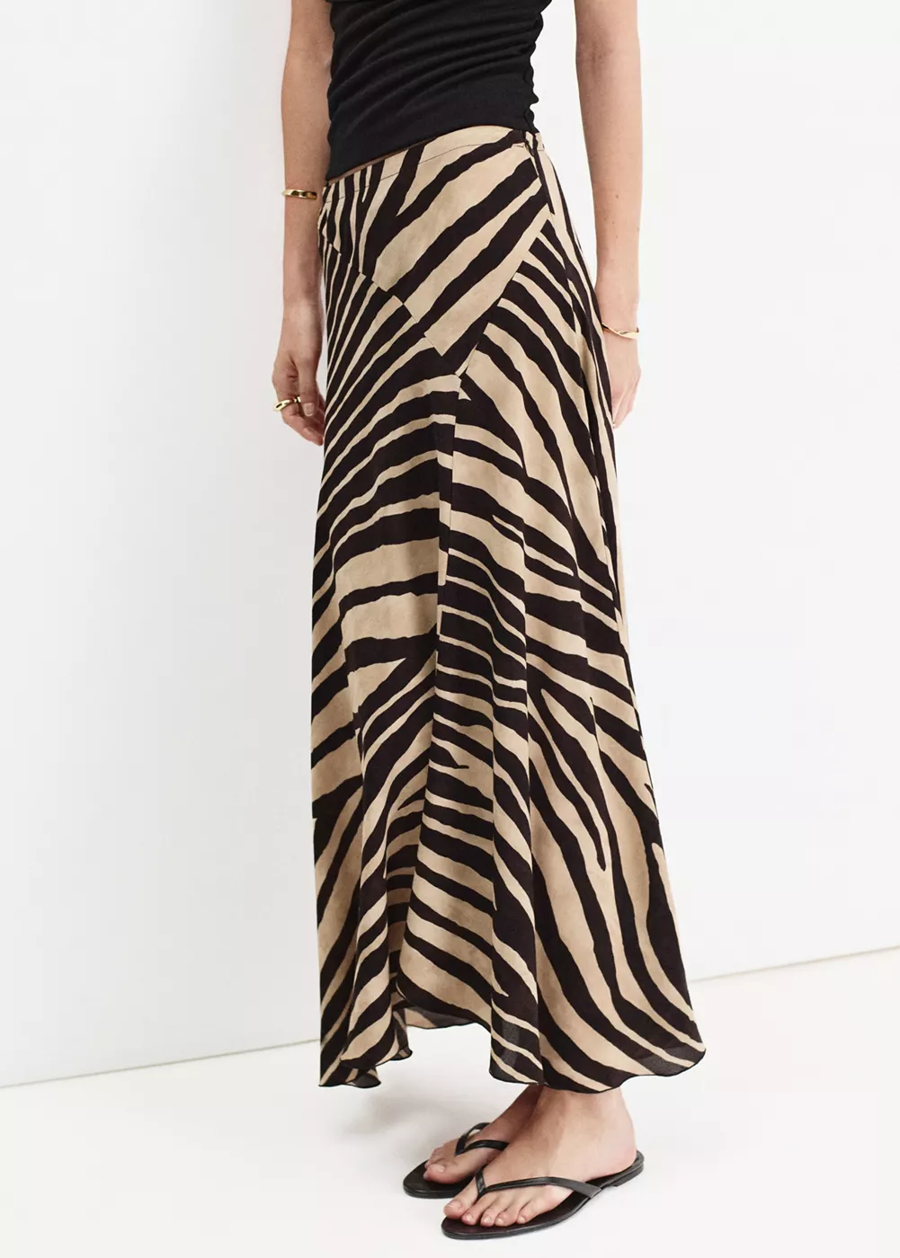 Jupe longue asymétrique, MANGO