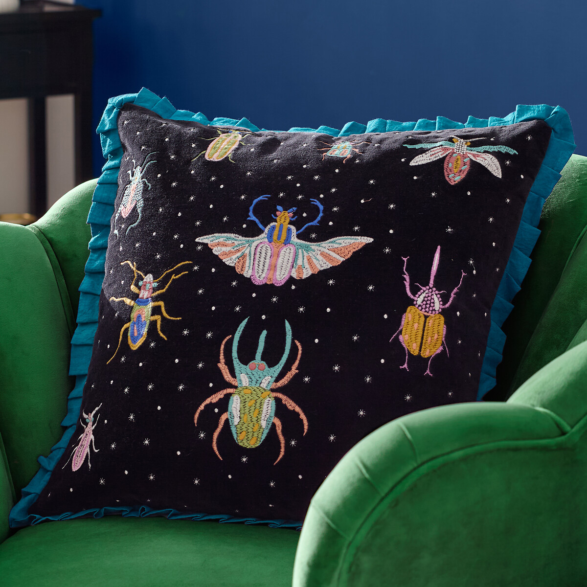 Darklings Beetle Filled Cushion 50x50cm, WYLDER NATURE