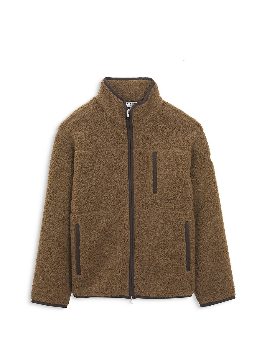 Jas in sherpa, met meerdere zakken en dubbele ritssluiting, AIGLE