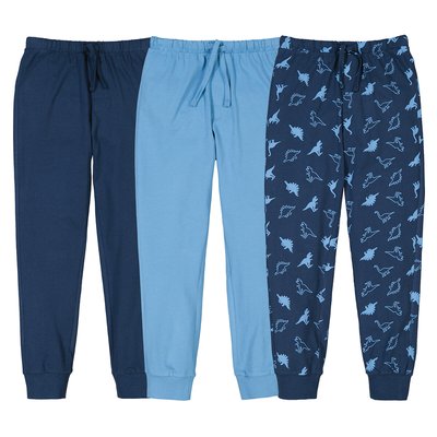Pack of 3 Pyjama Bottoms in Cotton LA REDOUTE COLLECTIONS