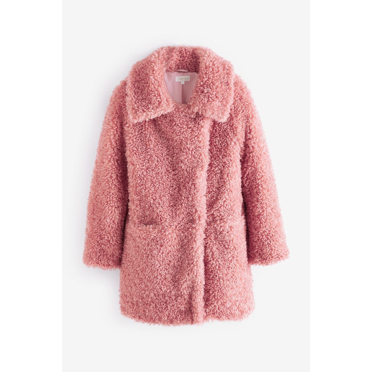 manteau peau de mouton rose