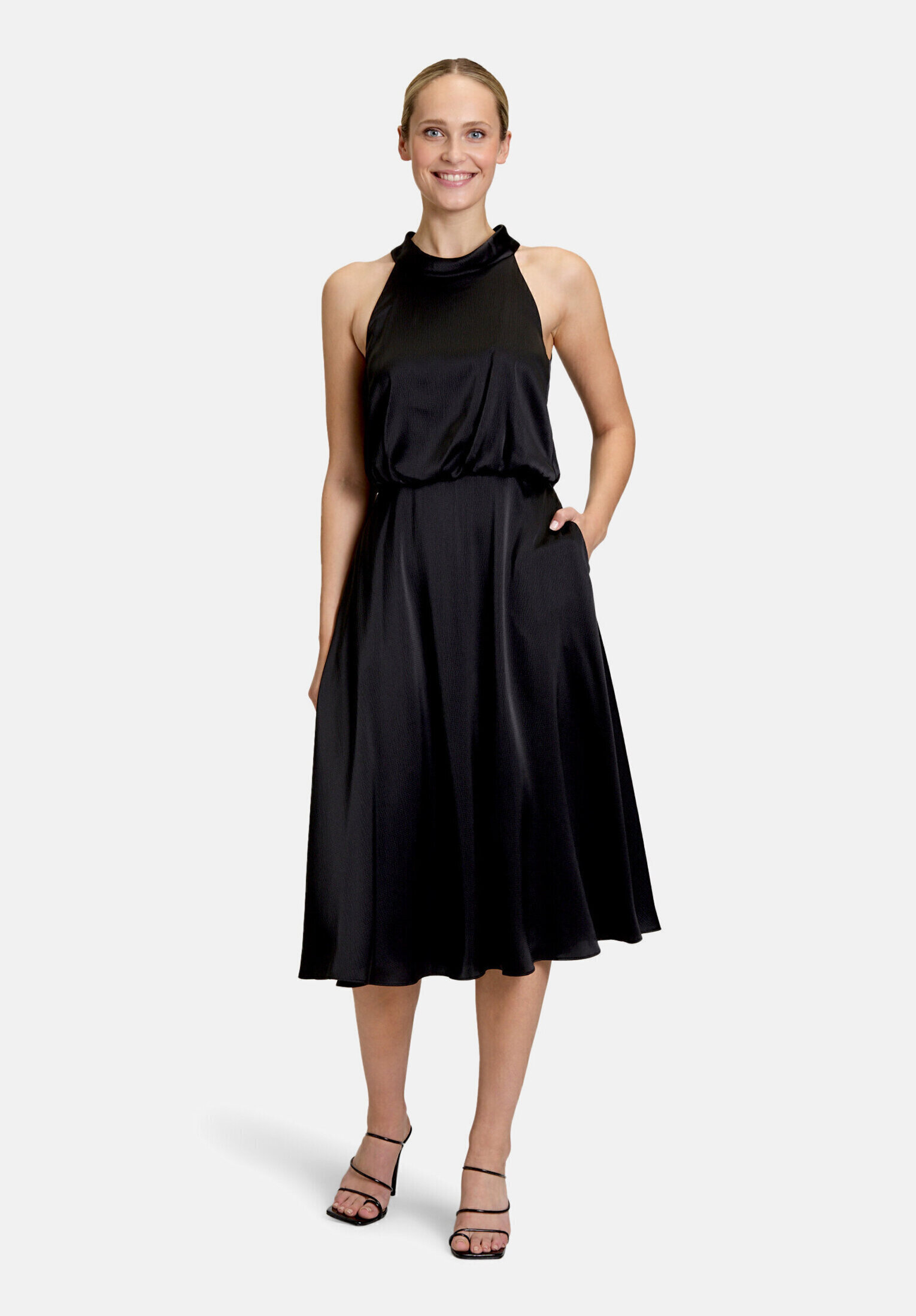 Robe de cocktail à col droit, VERA MONT