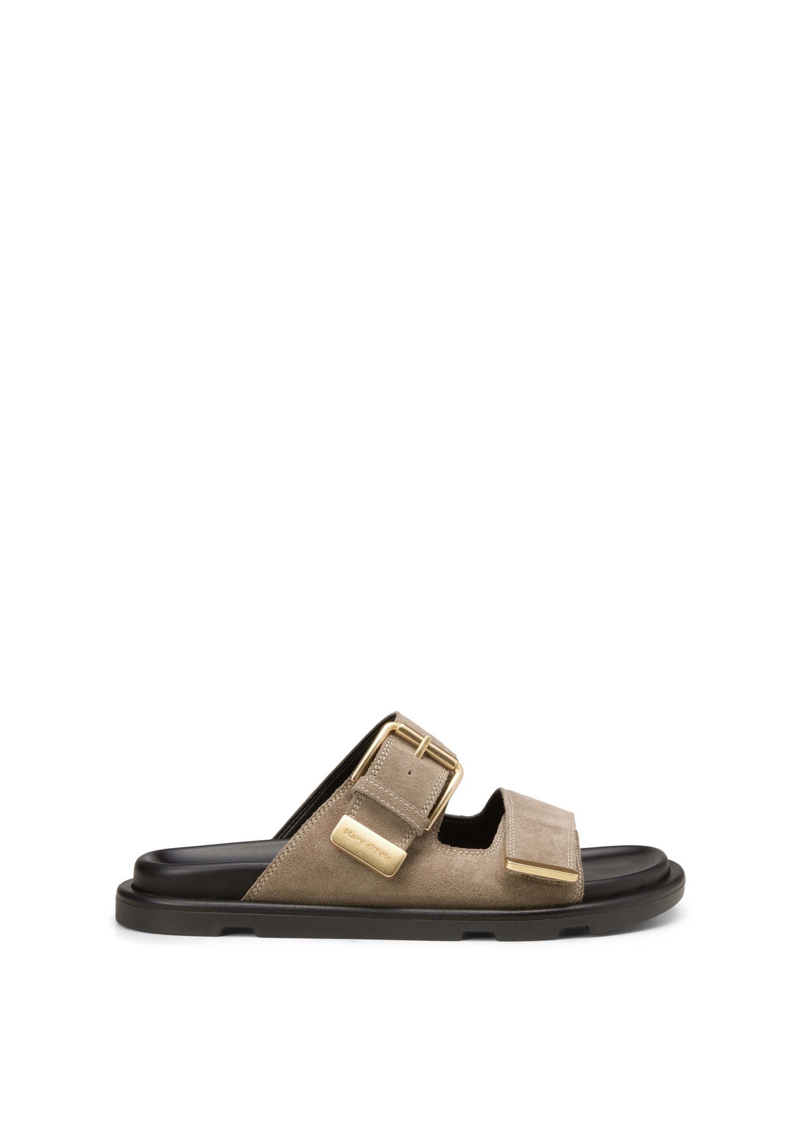 Mule en cuir de vachette velours noble, MARC O'POLO