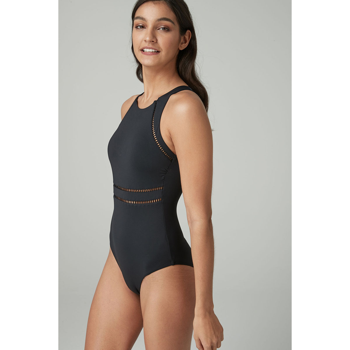 Maillot De Bain Col Montant Sculptant Et Galbant, NEXT
