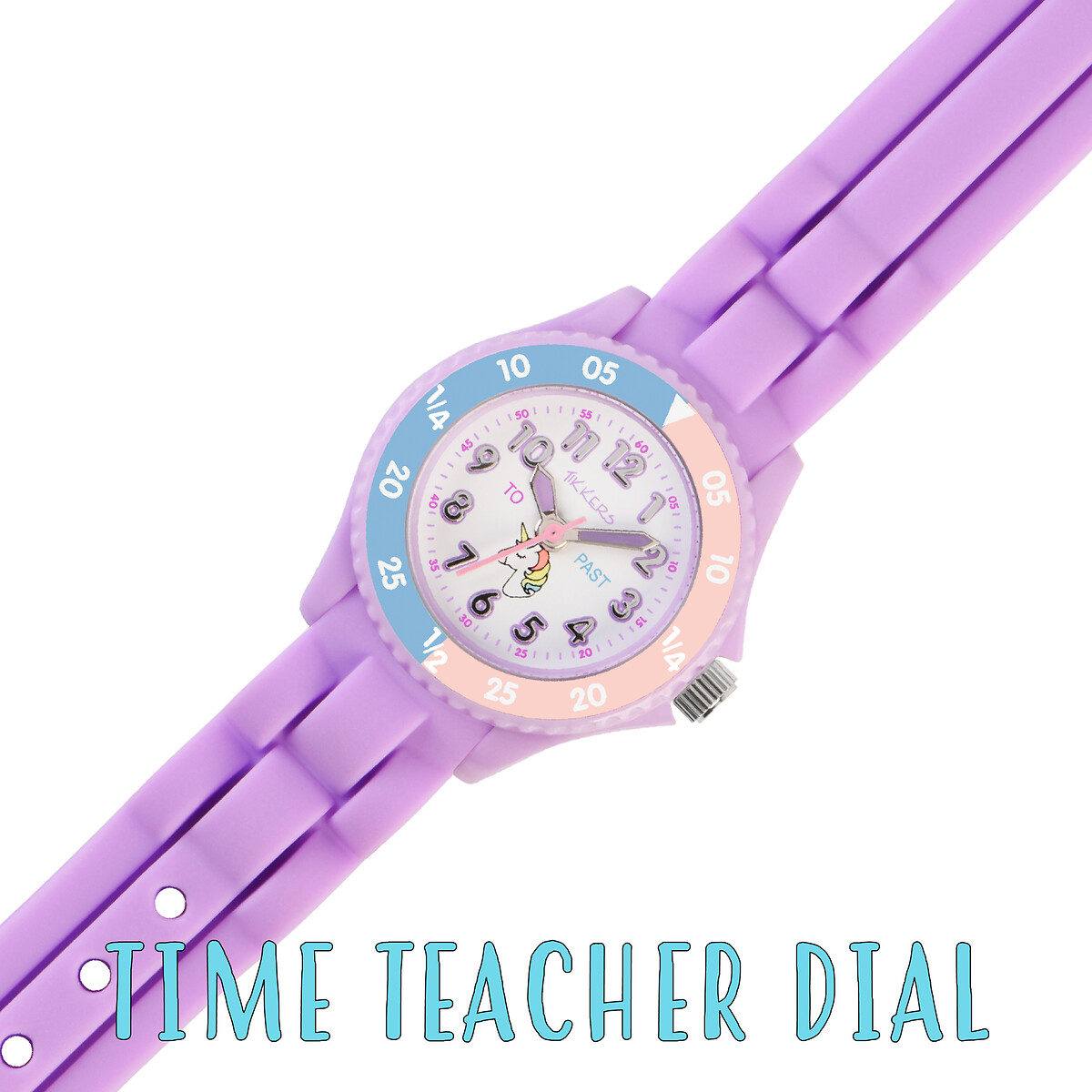 Kids purple unicorn time teacher watch crimson Tikkers La Redoute