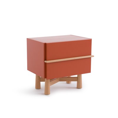 Japoto Lacquered MDF and Solid Beech Bedside Table AM.PM