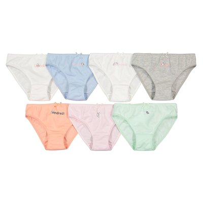 Pack of 7 Days of the Week Briefs in Cotton LA REDOUTE COLLECTIONS
